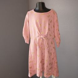 Lily Bleu girls size 10 pink dress with gold unicorns dress