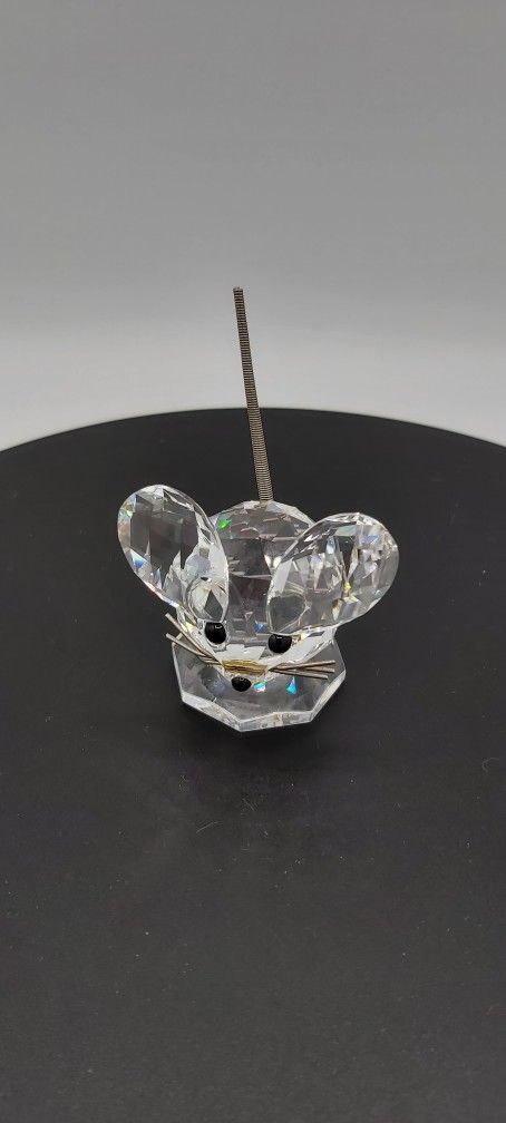Vintage Stamped Swarovski Crystal Mouse 