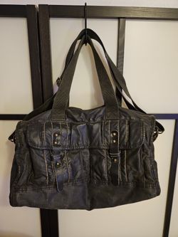 Rugged canvas bed Stu distressed grunge look messenger bag