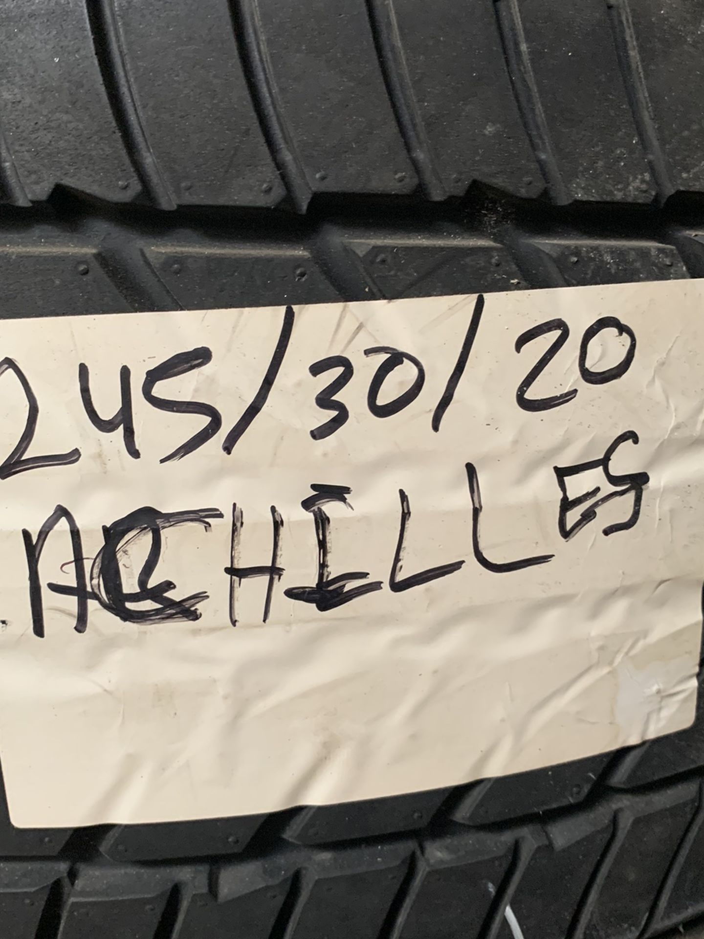 245/30/20 Accilies Tires Used 1pc