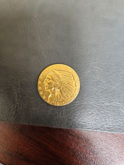 Gold Indian head 5 dollar coin