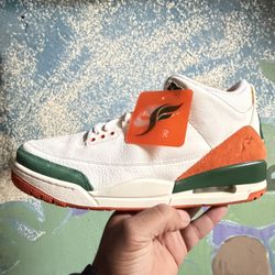 Jordan 3 Solefly Miami 12M