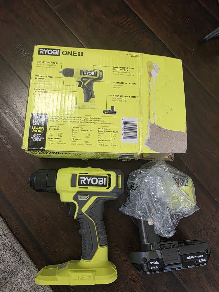 Ryobi 5.5 Amp Corded 3/8 in. Variable Speed Compact Drill/Driver with Bag