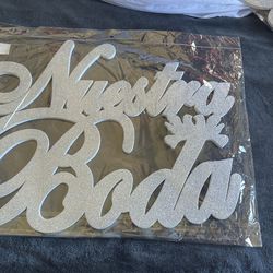 Nuestra Boda Sign