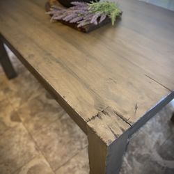 Large Customized Solid Hardwood Dining Table