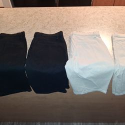 Uniform shorts black & beige  Size10-12  "Shirts XL 14-16"