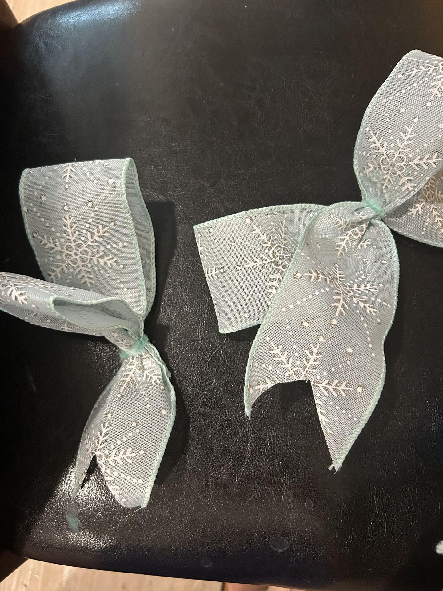 Blue And White Bows