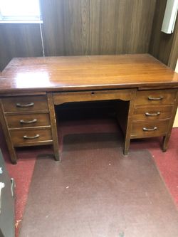Large Oak Desk
