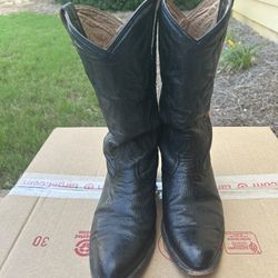 Men’s Black Roper Cowboy Boots