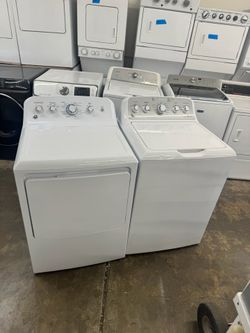 Used GE Top Load Washer and Gas Dryer Set Big Capacity