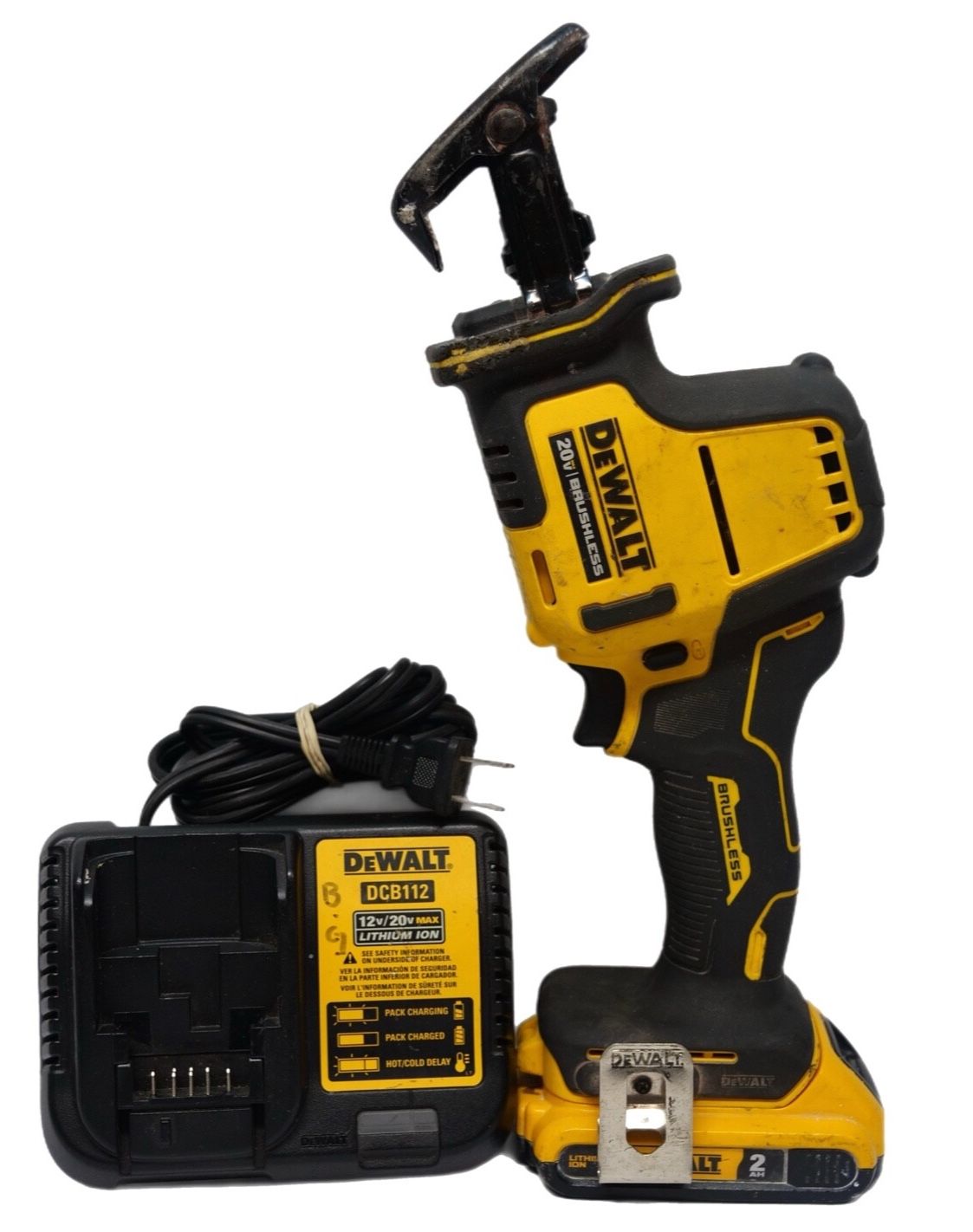 DEWALT 20V Cordless Reciprocating Saw DCS369, Battery 2.0Ah, Charger Tool Instruments tools mens accessories Work Home