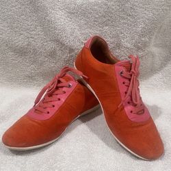 Bally suede leather two tone sneakers