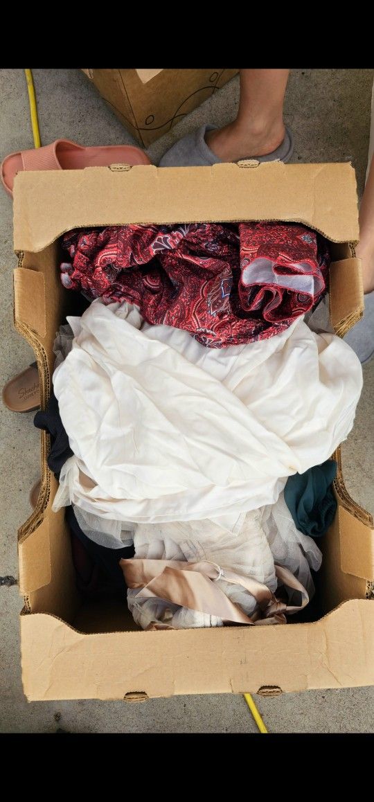 Box of Dresses & Skirts