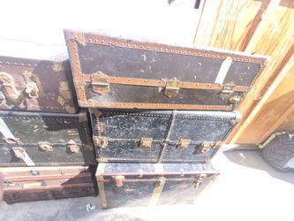 Vintage Steamer Trunks Lot (locks broken)