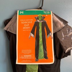 HALLOWEEN ALIEN KIDS SIZE MEDIUM COSTUME