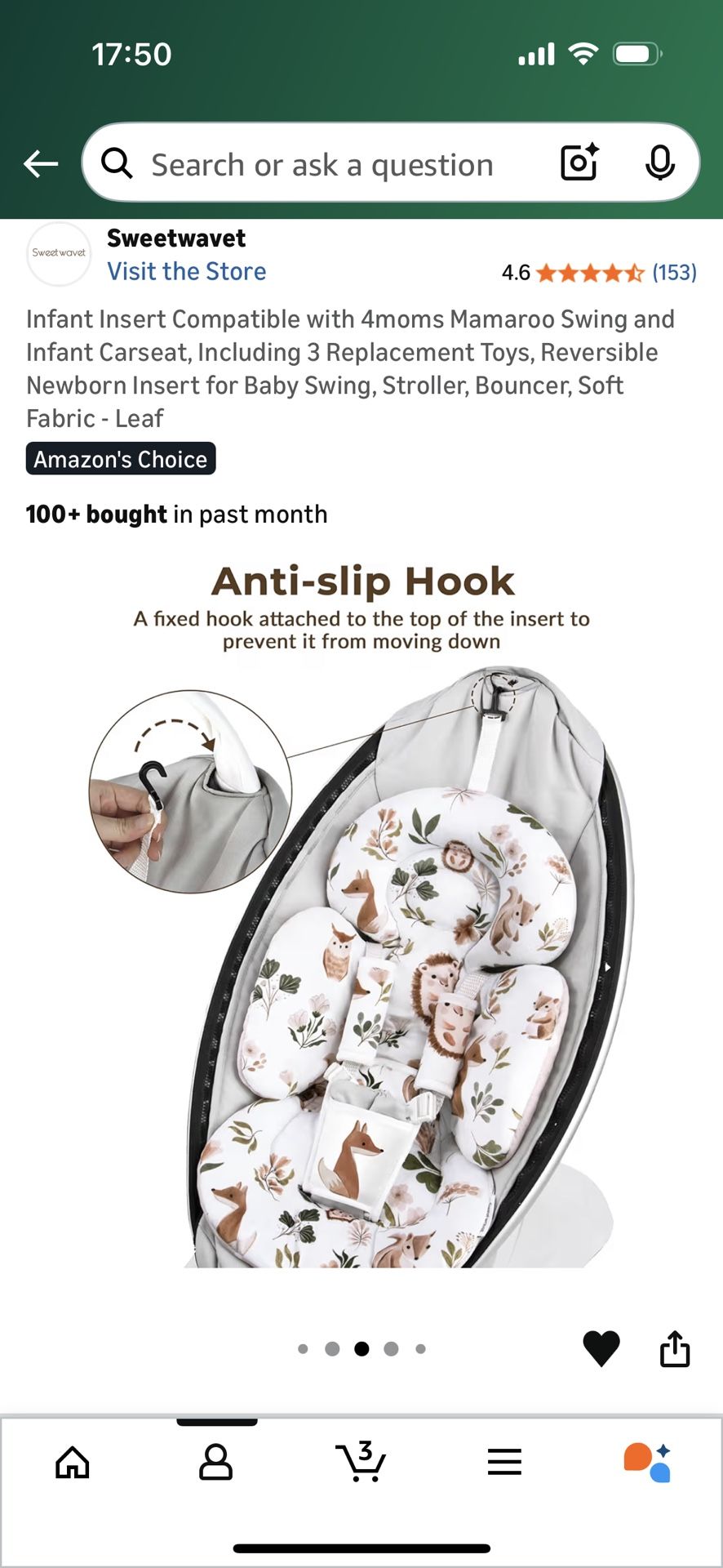 4 Moms Infant Insert 