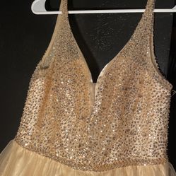 Gold Quince Dress Size L