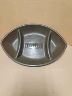 Football-Shaped plastic Divided Serving Tray