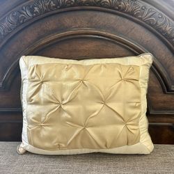 Gold Colored throw pillow