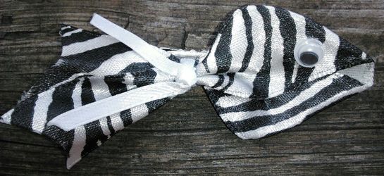 Zebra fish hair clip