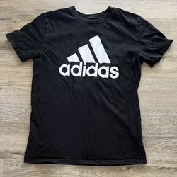 Adidas T-Shirt Boys Size L(14-16) Athletic Kids Youth Black 