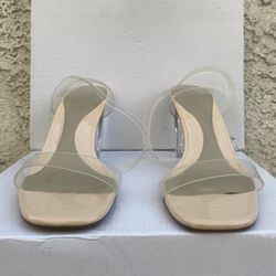 Nude Block Heels from Missguided 