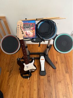 Rockband 4 guitar and drums ps4