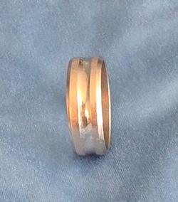 4 Men's Band Rings Lot – Silver Tone Bands
