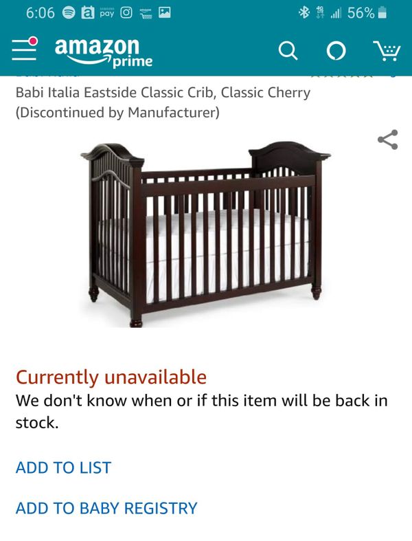 Babi Italia Eastside Classic Crib Mattress And Bedding For Sale