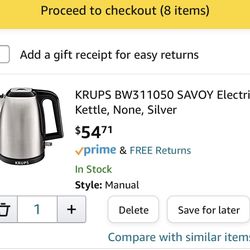 KRUPS Electric Kettle