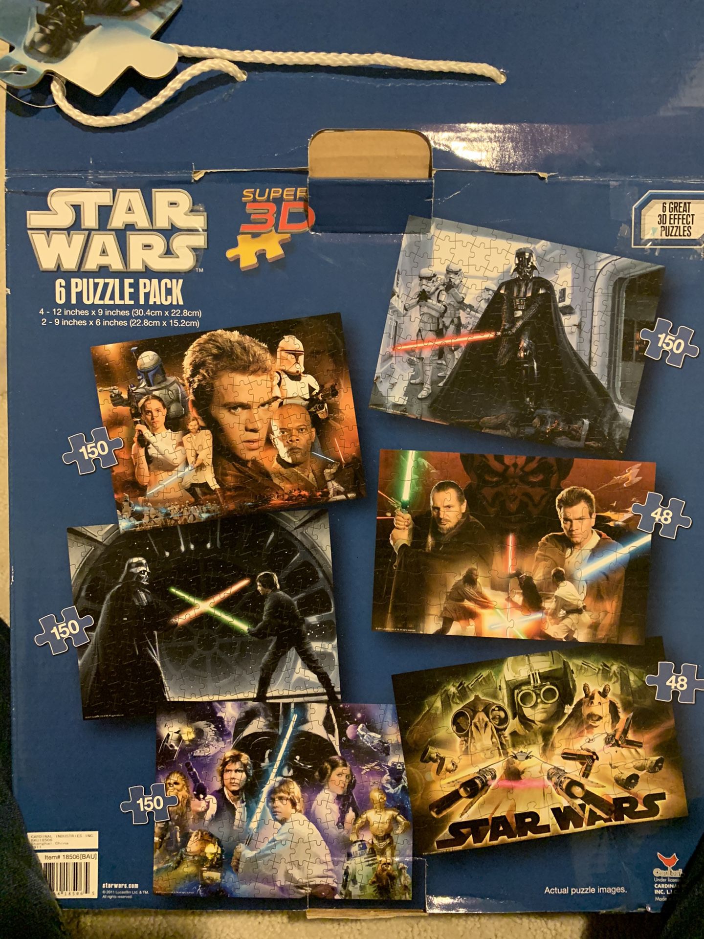 Star Wars 3D six puzzle set