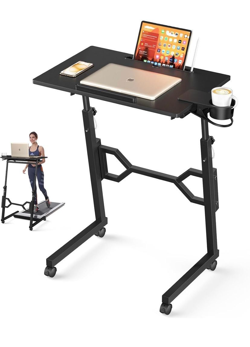Standing Desk with Wheels, Treadmill Desk, Rolling Desk