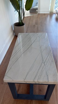 Modern Marble Coffee Table, $175