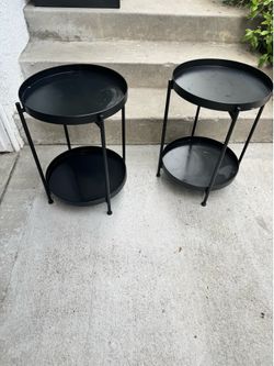 Black Metal Side Tables -2