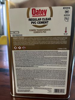 Oatey Regular clear PVC Cement