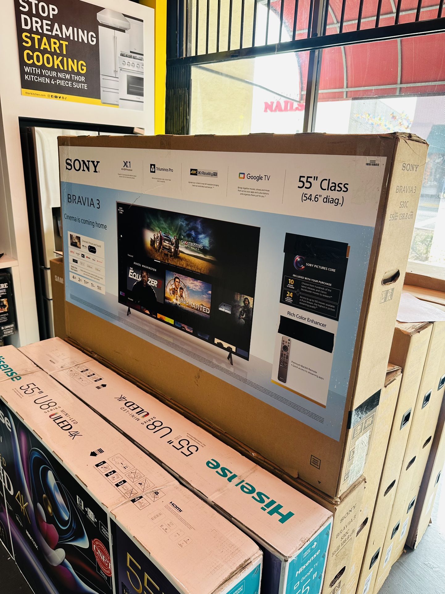 55” Sony Bravia S30C 4K UHD Smart Tv
