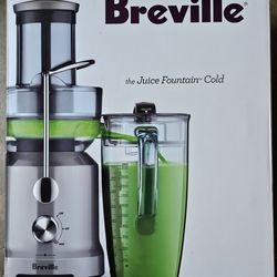Breville Juice Fountain Cold Centrifugal Juicer - Silver (BJE430SIL) NEW
