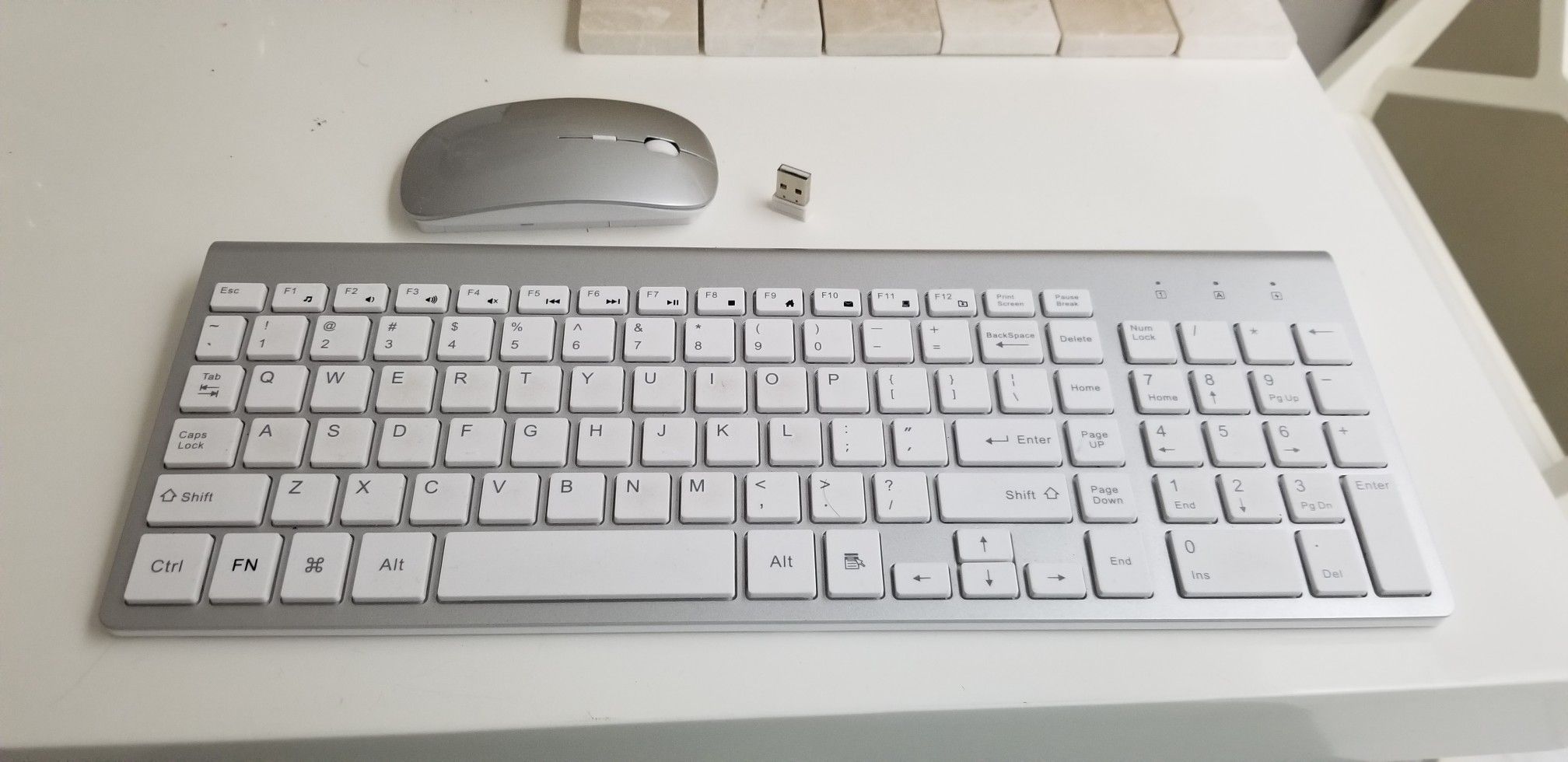 Computer keyboard and mouse