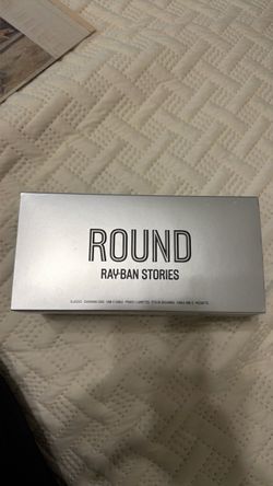 Ray-Ban Stories Round Smart Glasses + Charging Case – Barely Used