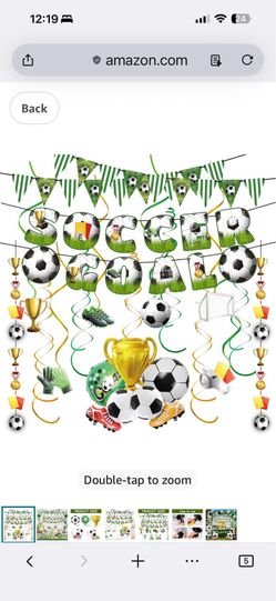 Soccer party Decoration.