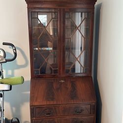 Antique walnut secretary
