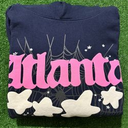 Sp5der Atlanta Hoodie (NAVY BLUE)