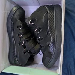 Lanvin Curb Leather Sneakers