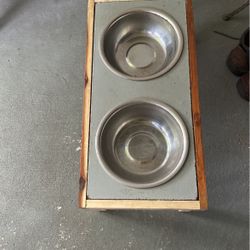 Dog Food/water Bowl Set 