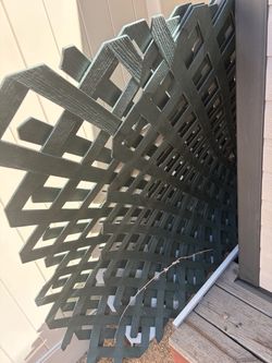 Dark Green Vinyl Lattice Panel