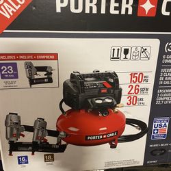 Air Compressor And Finish Guns