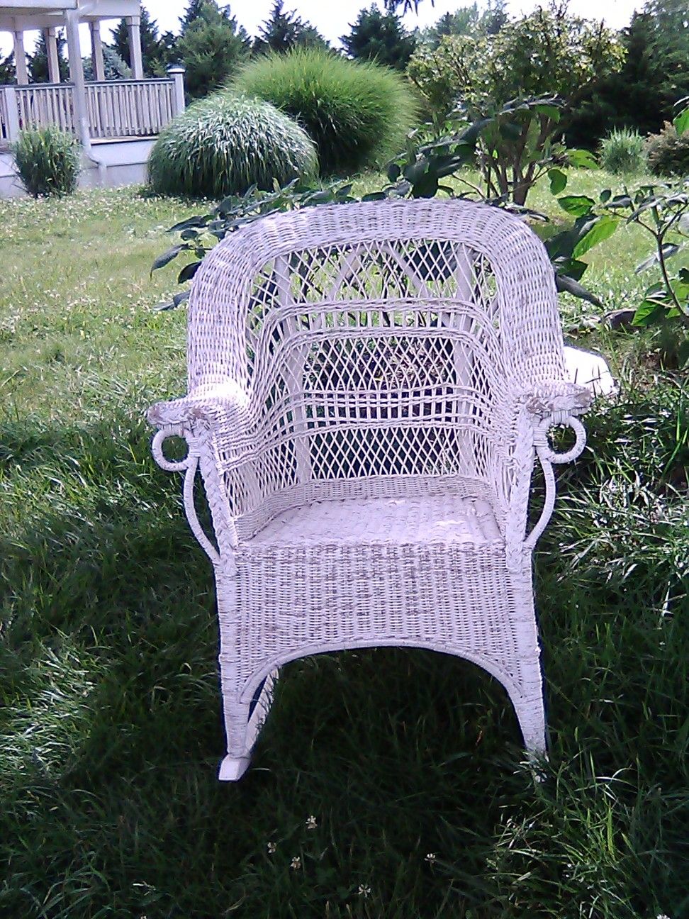 Real Wicker Rocking Chair