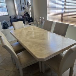 travertine Dinning Table 