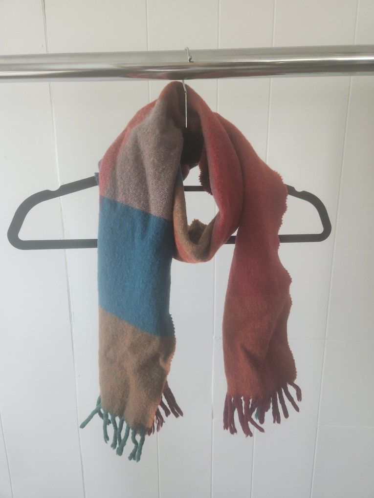 Wool Scarf Vintage Multicolor