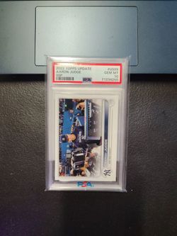 2022 Topps Update Aaron Judge SSP #US99 PSA 10